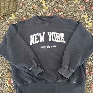 Anine Bing Black New York Sweater